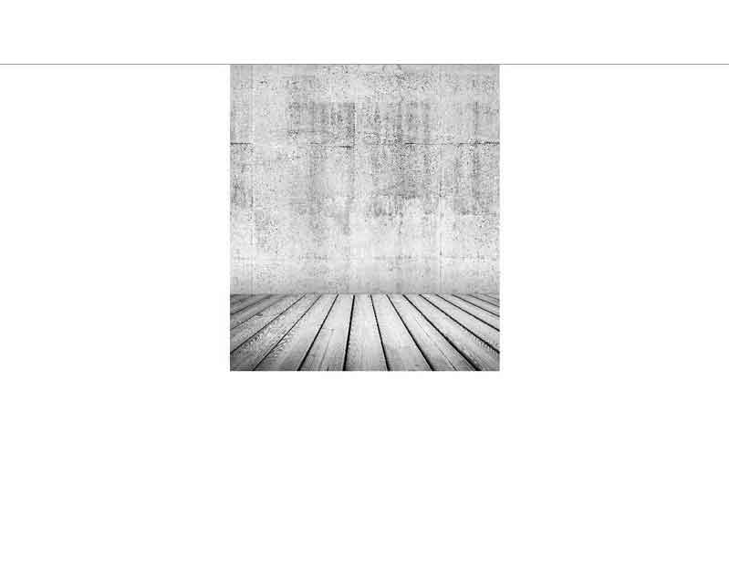 Moderner Raum mit Betonwand und Holzboden Minimalistischer Raum mit grauer Betonwand und Holzdielenboden