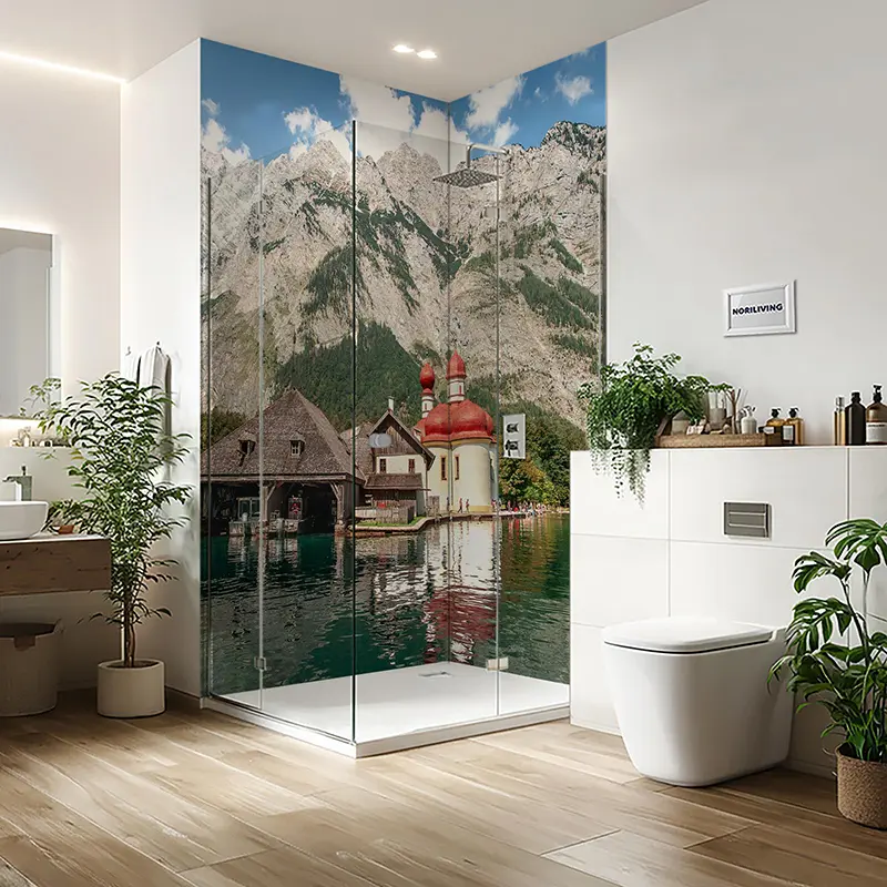 Duschrückwand Einzel | Ecke | Nische | Alu Sankt Bartholomä am Königssee 584
