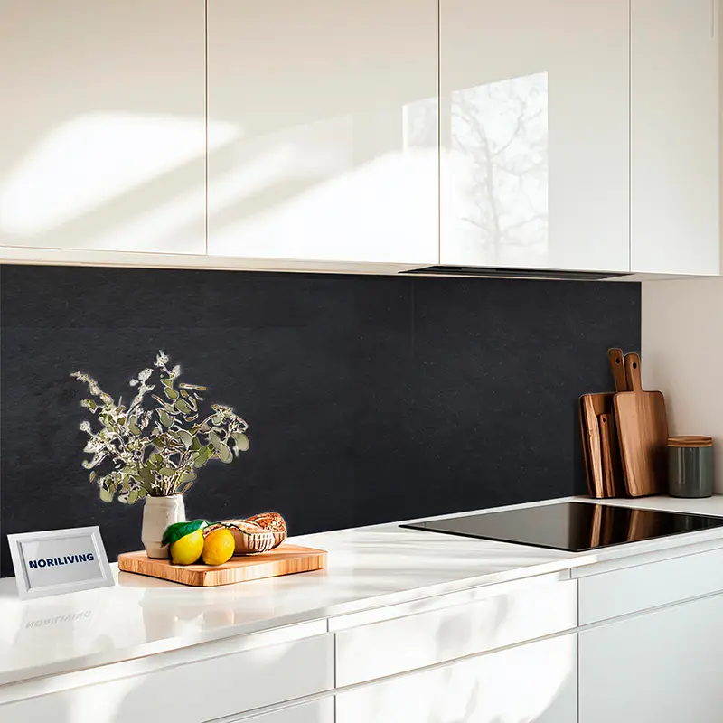 Küchenrückwand Alu Roher Kebab mit Pfeffer und Gewürzen 339