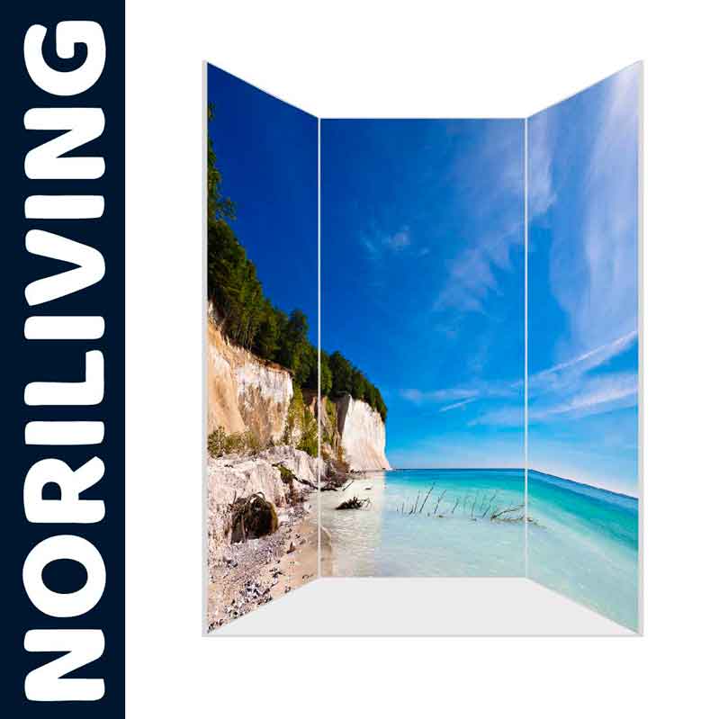 Raumteiler mit Strandmotiv und Meeresblick von Noriliving