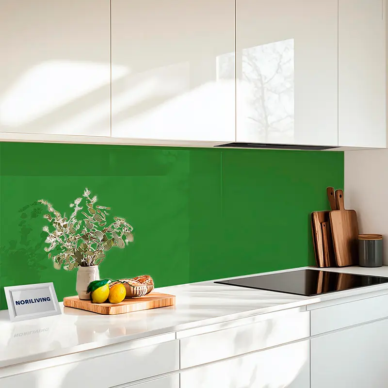 Küchenrückwand Acrylglas Unifarbe Grün 2331