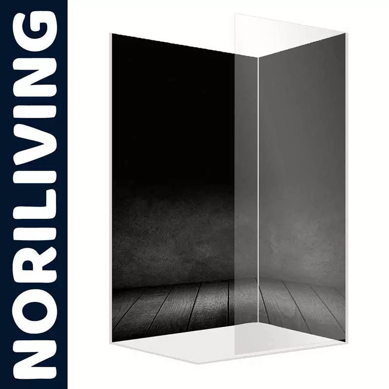 Transparente Glasduschwand von Noriliving mit modernem Design für Badezimmer