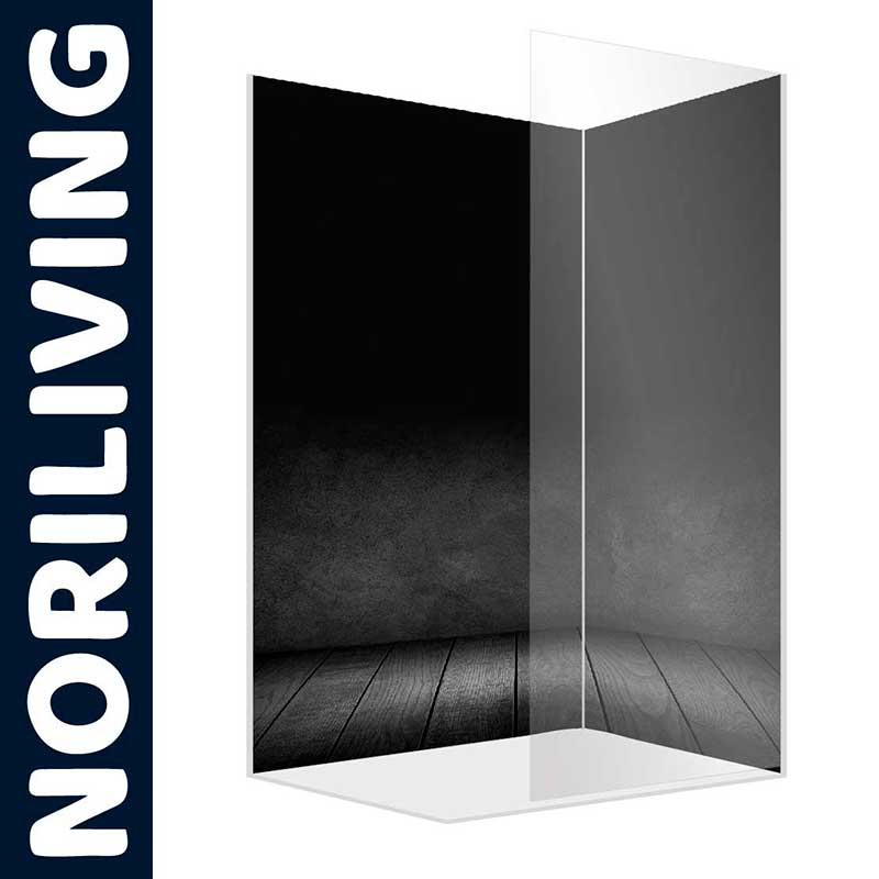 Transparente Glasduschwand von Noriliving mit modernem Design für Badezimmer