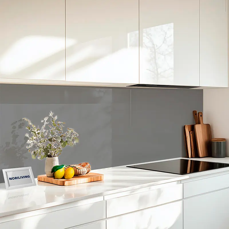 Küchenrückwand Acrylglas Unifarbe Grau 2335