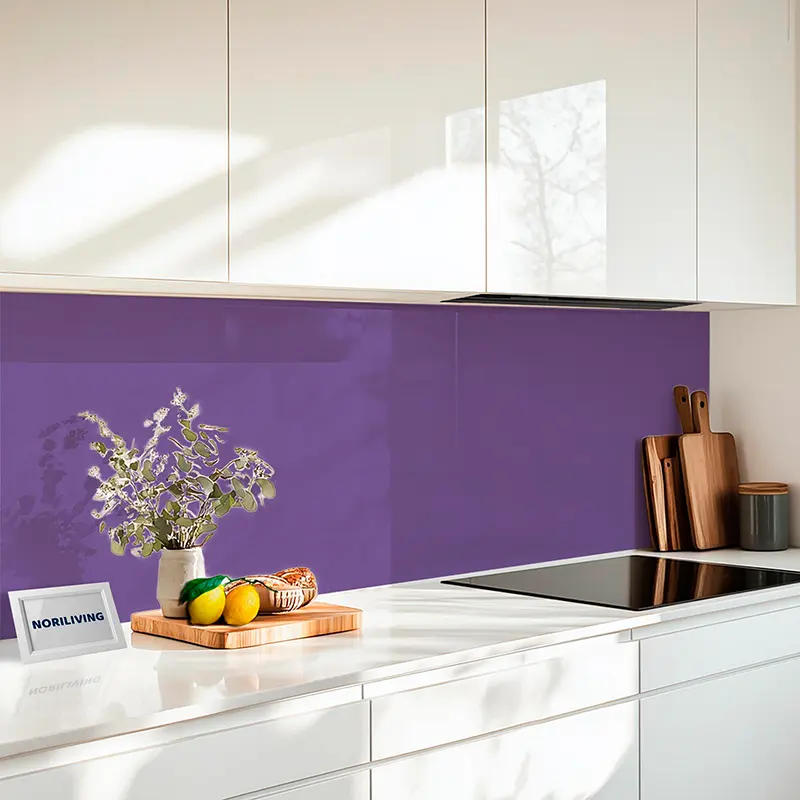 Küchenrückwand Alu 1-4 teilig Unifarbe Lila 2321
