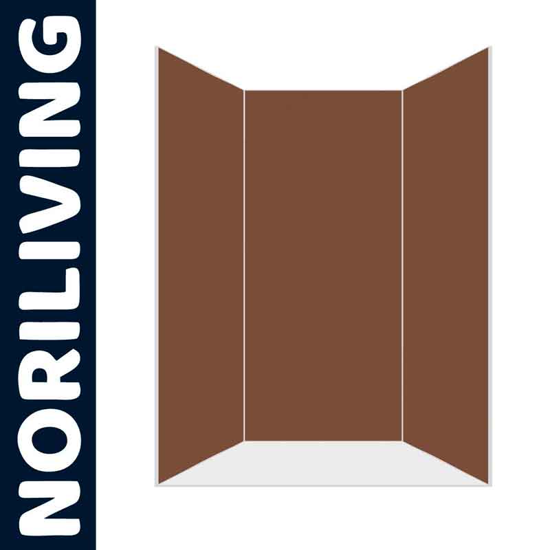 Braune Trennwand von NoriLiving, modernes Design für Wohnräume, idealer Sichtschutz