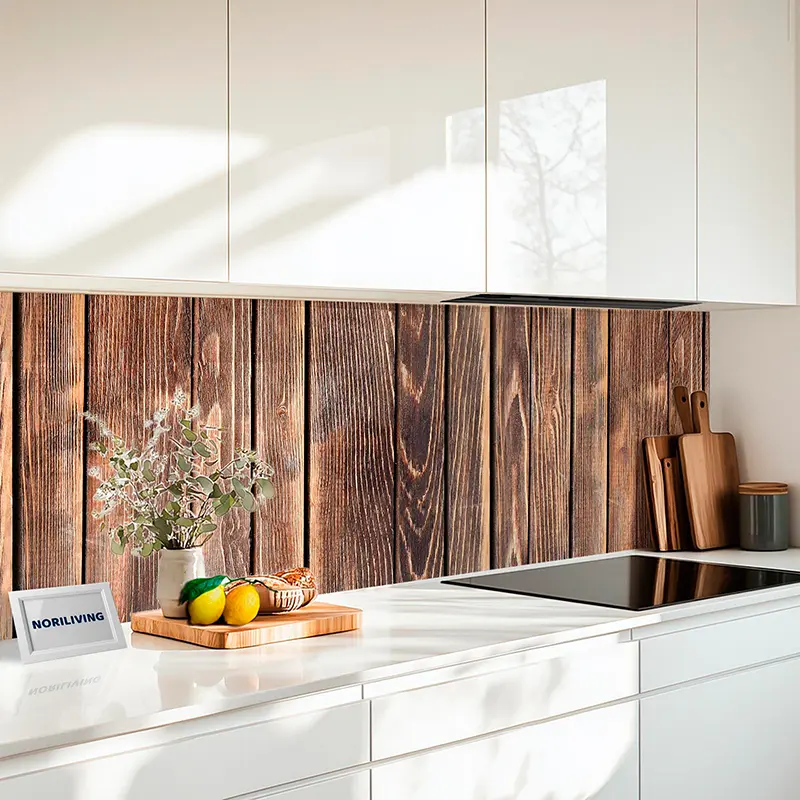 Küchenrückwand Echtglasoptik Profiline Frisches Gemüse auf rustikalem Holzbrett 502