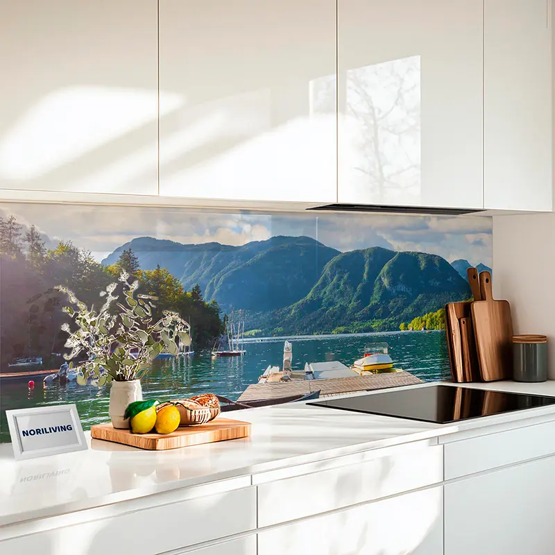 Fliesenspiegel Alu See Panorama 962