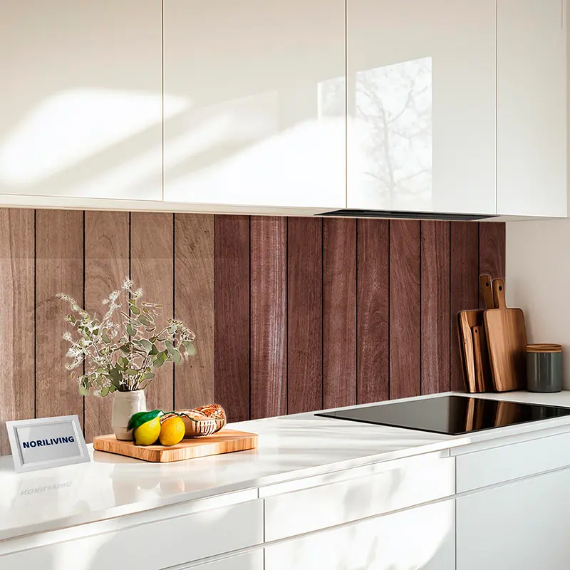 Fliesenspiegel Alu Holzplatten Hintergrund vier Farbtöne 628