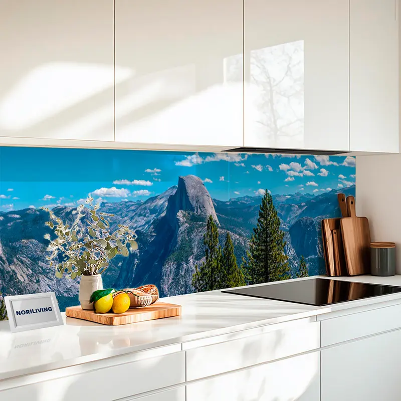 Küchenrückwand Alu Panoramablick vom Glacier Point, Kalifornien, Vereinigte Staaten 083