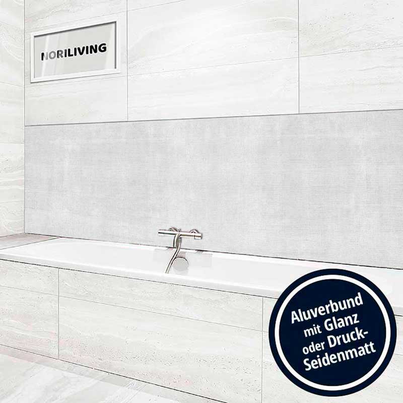 Badrückwand Alu rosafarbige Vintage Textur 647 schwarz-weiß