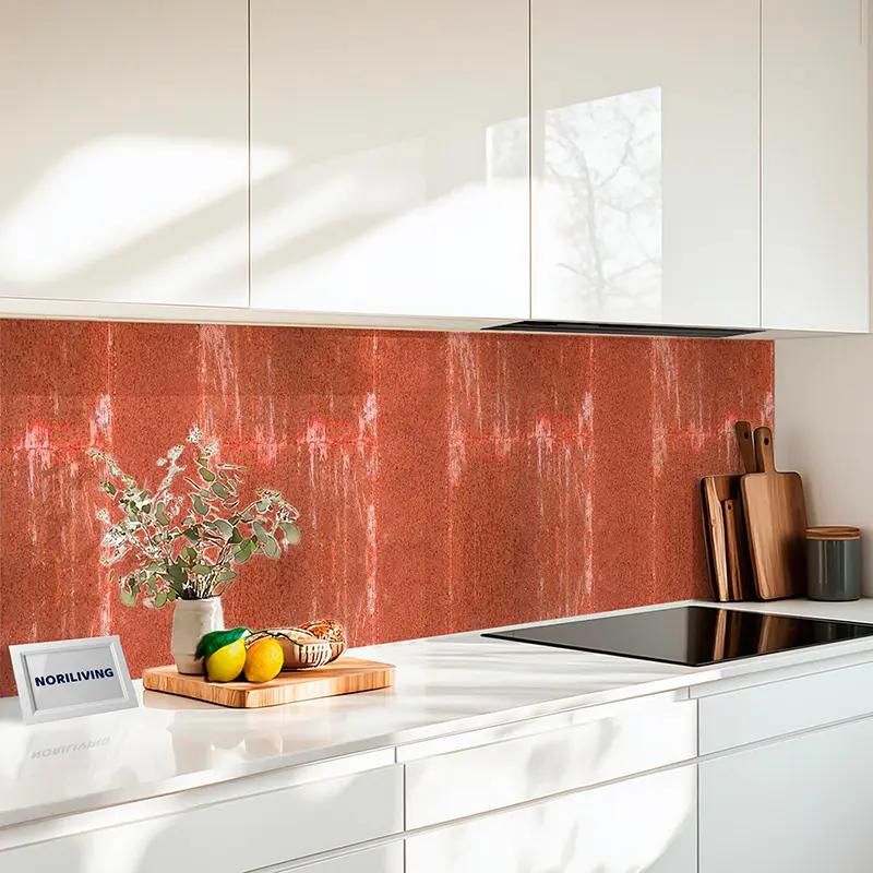 Küchenrückwand Glas Rost Rot 775