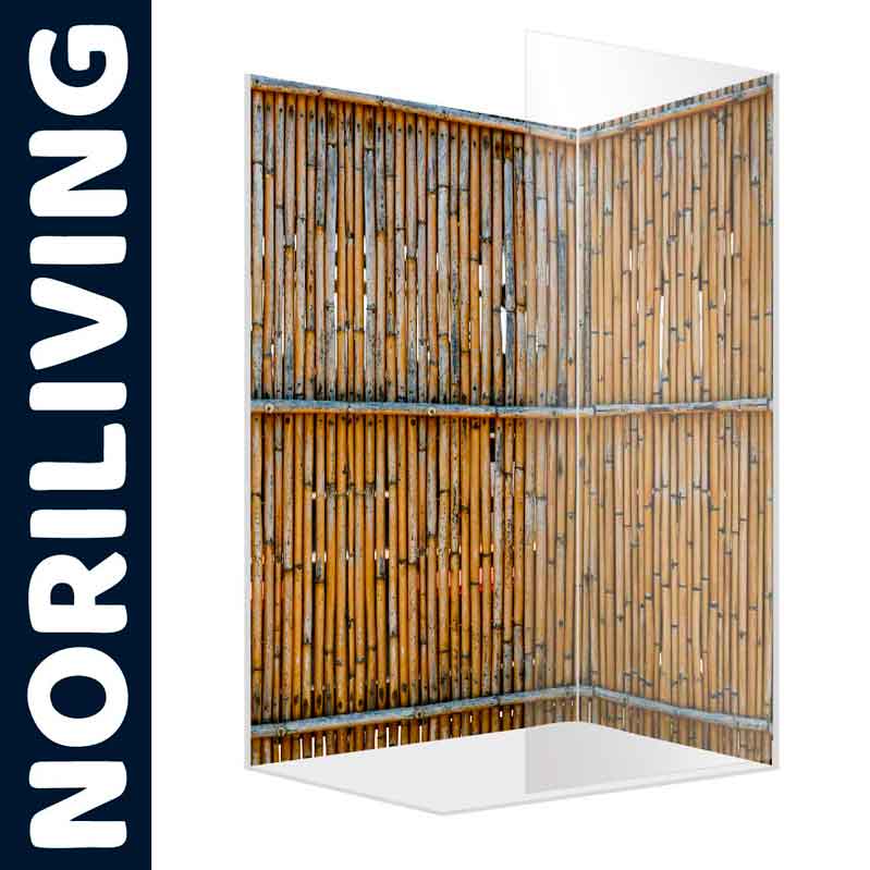 Bambus-Sichtschutz von Noriliving auf weißem Hintergrund