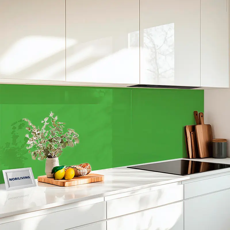 Küchenrückwand Acrylglas Unifarbe Grün 2324