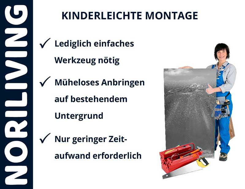 Montagehilfe von Noriliving mit einfacher Werkzeugnutzung und geringem Zeitaufwand