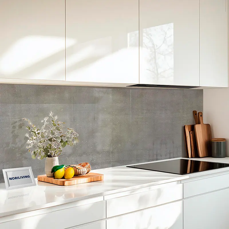 Fliesenspiegel Alu Natur - Beton inklusive Grünspan 312