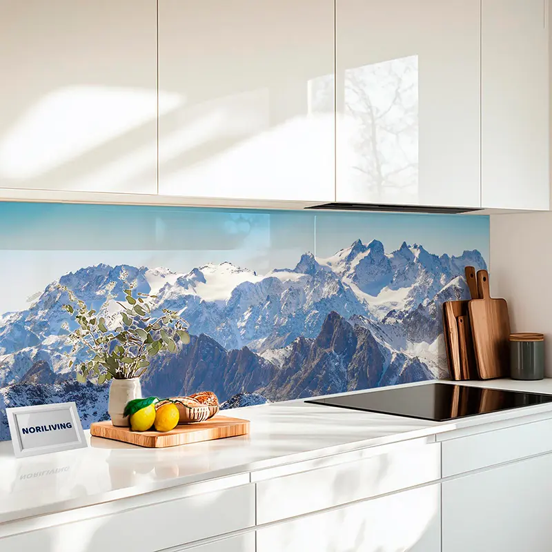 Küchenrückwand Alu Bergblick im Ecrins-Nationalpark vom Col Des Muandes, Frankreich 927