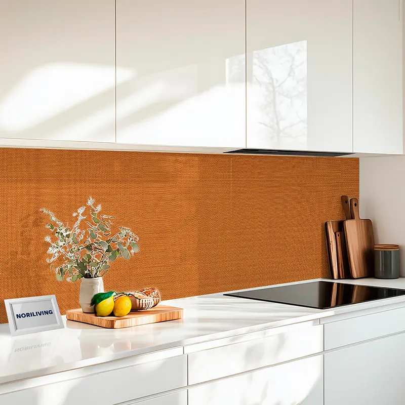 Fliesenspiegel Alu 1-4 teilig Gewebestruktur Braun 2265