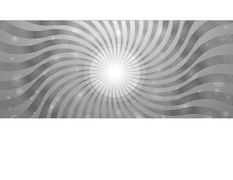 Abstraktes graues Muster mit weißen Strahlen und Kreisen