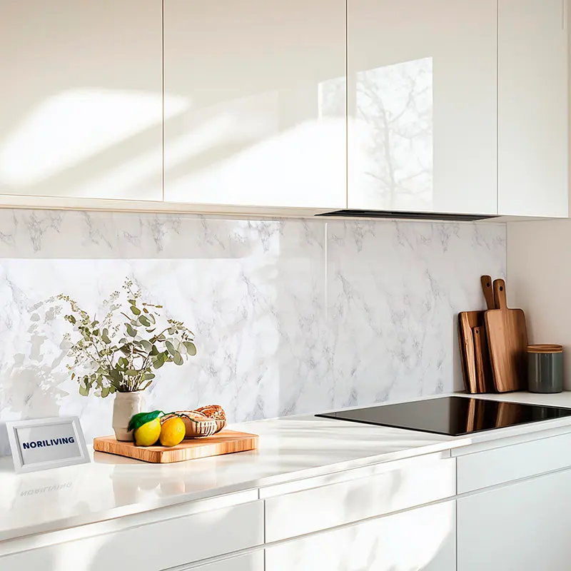 Fliesenspiegel Alu Marmor weiß 254