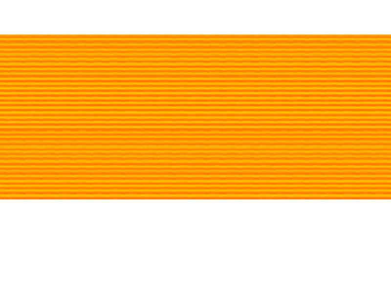 Nahaufnahme einer orangefarbenen, geriffelten Oberfläche