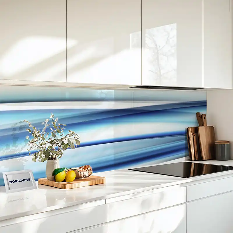 Küchenrückwand Echtglasoptik Profiline Abstrakte Welle 088
