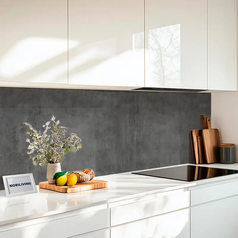 Fliesenspiegel Alu Beton Grau Rohputz 263 schwarz-weiß