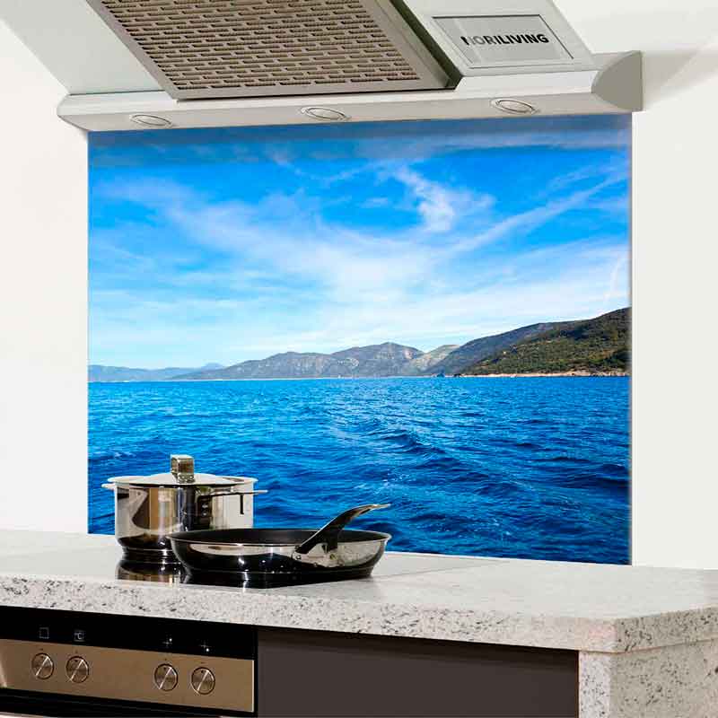 Spritzschutz Küche - Herd Alu Adriaküste Istrien 462