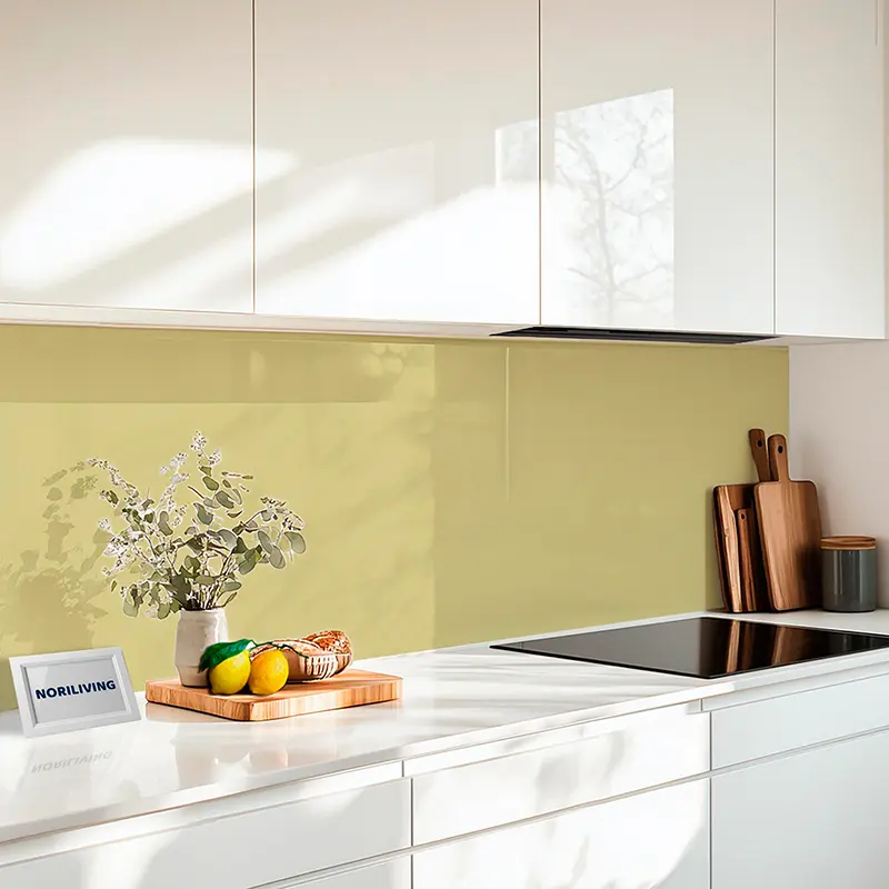 Küchenrückwand Alu 1-4 teilig Unifarbe Beige 2355