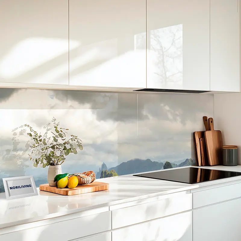 Küchenrückwand Alu Morgenstimmung in der Regenzeit in Doi Tapang, Thailand 998