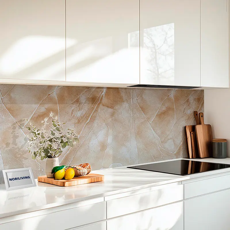 Küchenrückwand Alu Marmor beige 705
