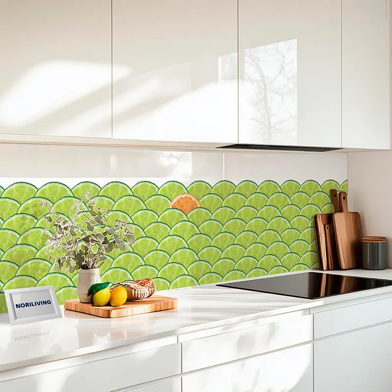 Küchenrückwand Alu Limettenscheiben 346