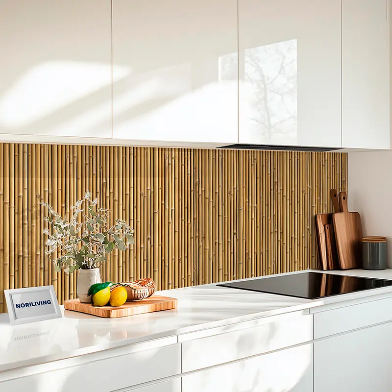 Küchenrückwand Alu Bambuszaun 767