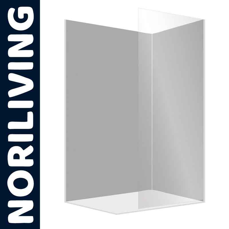 Klare Glas-Duschabtrennung in modernem Design von NoriLiving