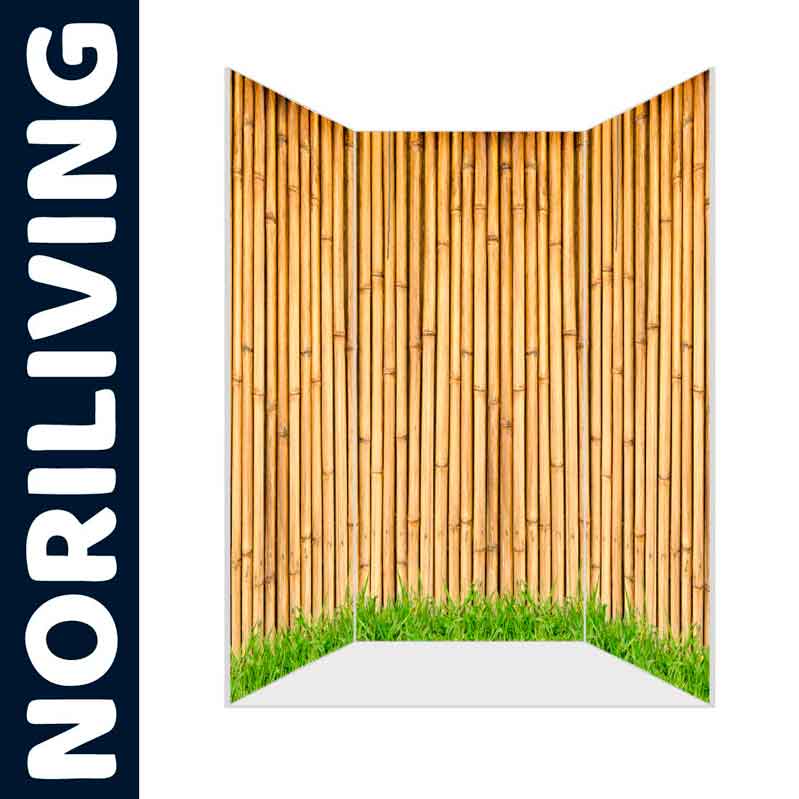 Dekorativer Bambus-Raumteiler von Noriliving, ideal für moderne Wohnräume