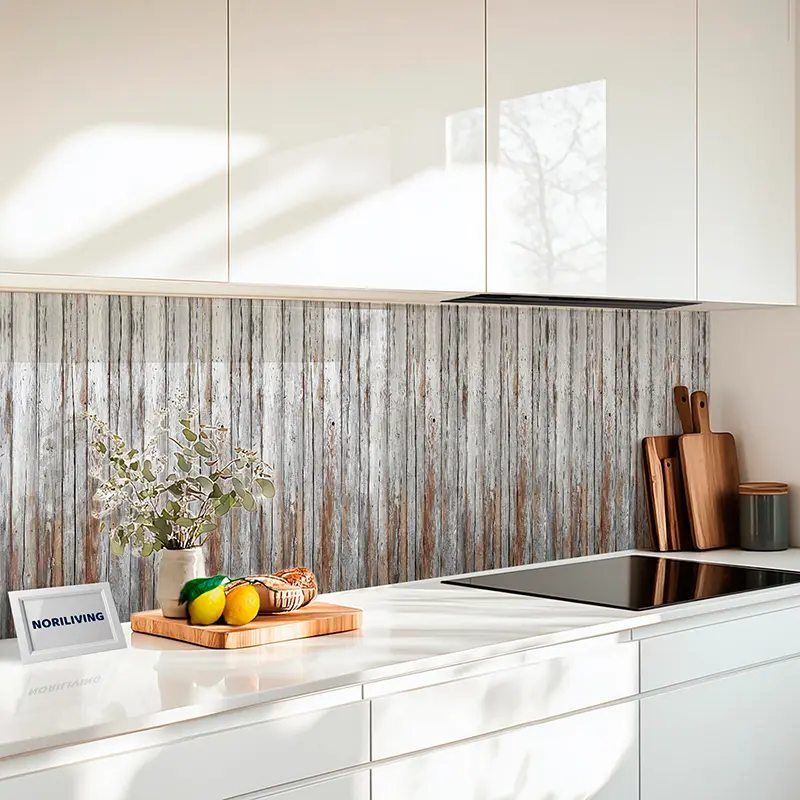 Küchenrückwand Alu Alte Scheunenbretter 442