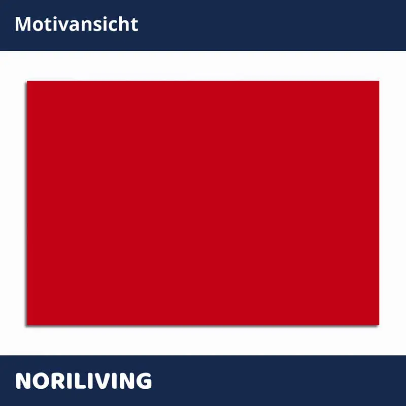 Roter rechteckiger Druck auf weißem Passepartout