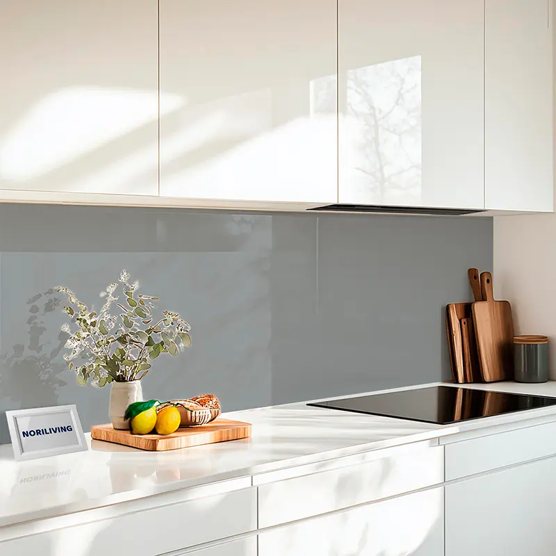 Küchenrückwand Alu 1-4 teilig Unifarbe Grau 2328