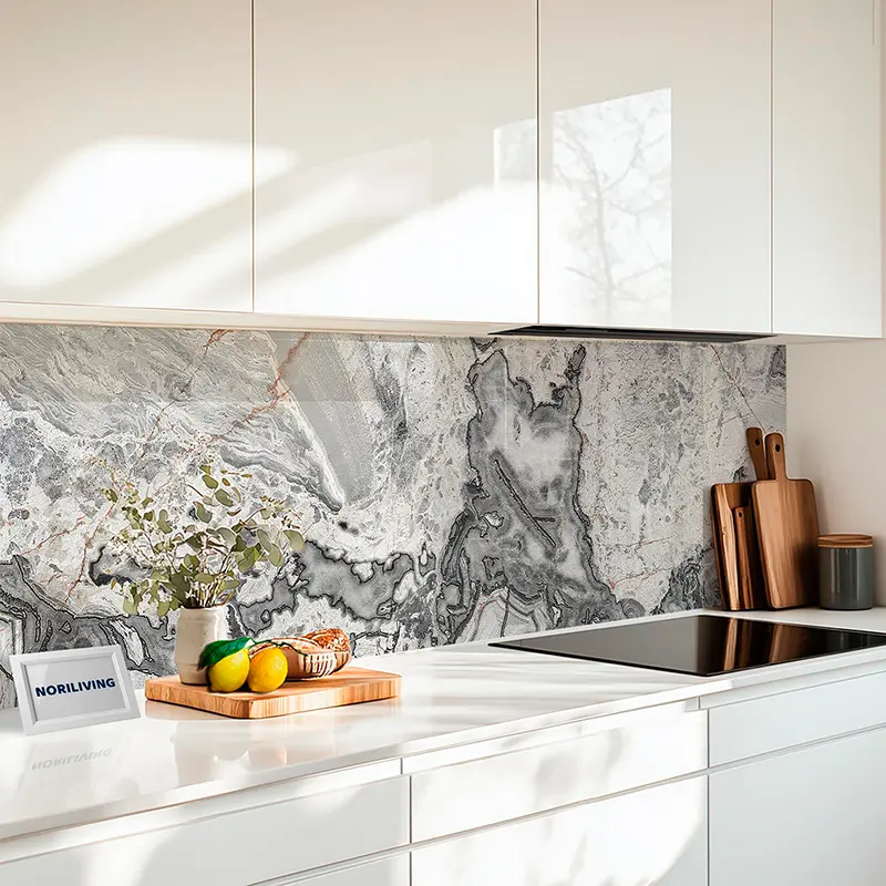 Küchenrückwand Alu Natürliches Marmormuster 560