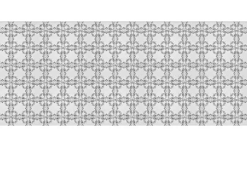 Elegantes, florales Muster auf einer Vintage-Tapete in Grautönen