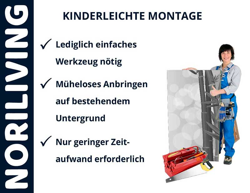 NORILIVING präsentiert ein einfach zu montierendes Produkt mit minimalem Werkzeugaufwand