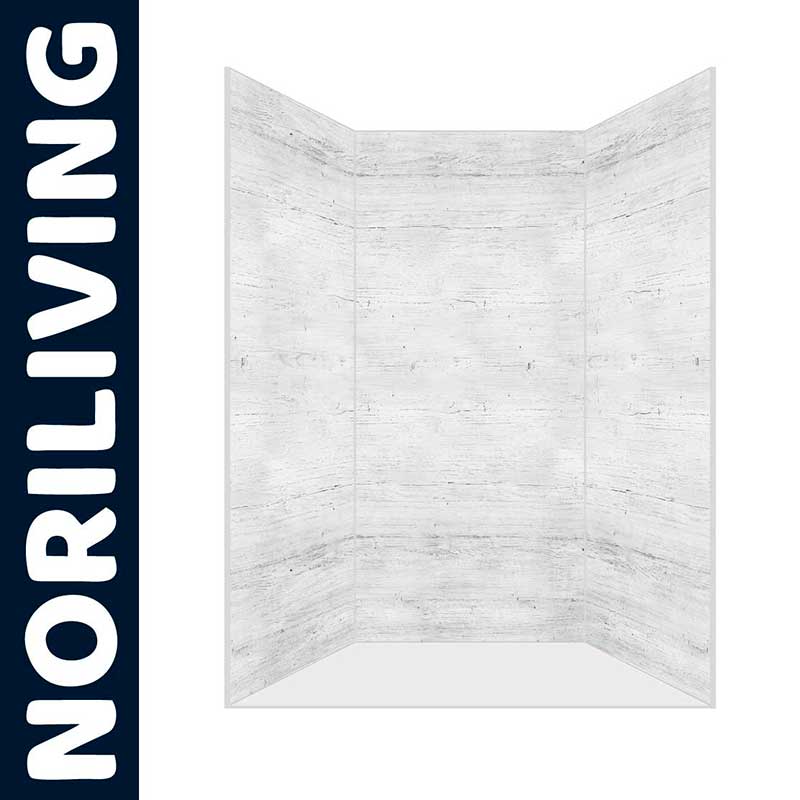 Duschkabine von Noriliving mit Betonoptik in modernem Design