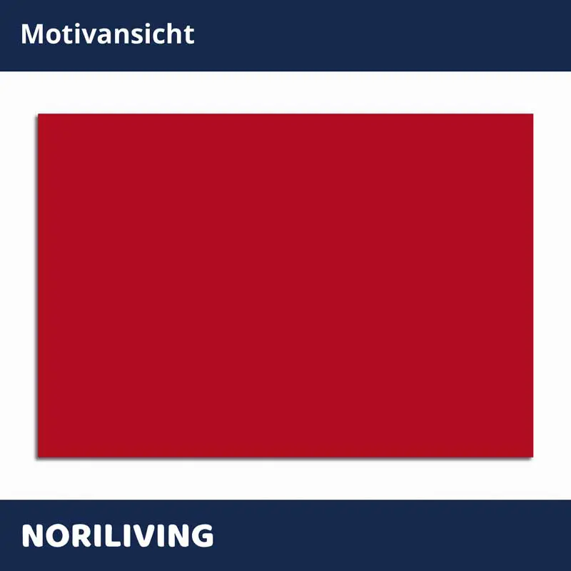 Rotes Wandbild/Poster (Motivansicht) von Noriliving