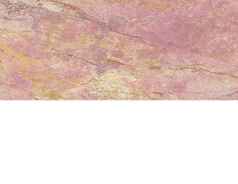 Nahaufnahme von rosa Marmor mit goldenen Adern, ideal für edle Innenausstattung