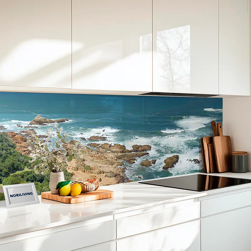 Fliesenspiegel Alu Panoramablick auf Knysna Heads mit Meeresblick 323