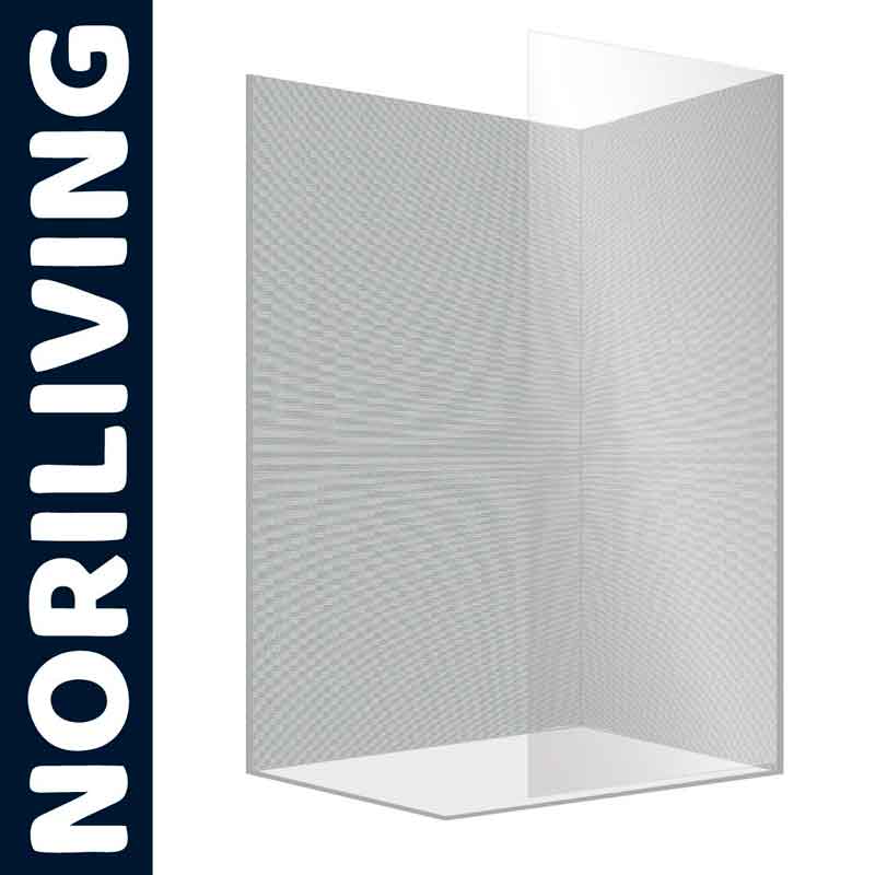 Bild einer Duschabtrennung Ecke von NORILIVING aus Klarglas