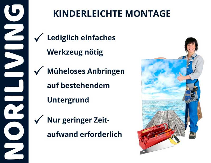 Noriliving: Kinderleichte Montage mit einfachem Werkzeug und geringem Zeitaufwand Montageanleitung von Noriliving mit einfachen Werkzeugen und geringem Zeitaufwand