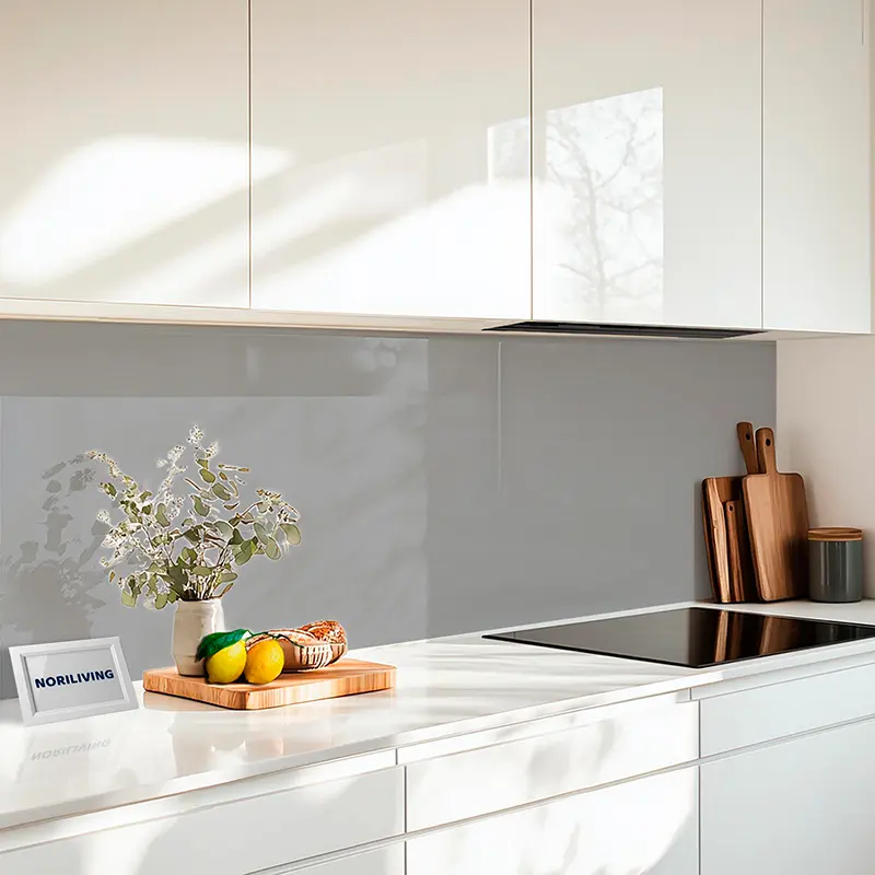 Küchenrückwand Alu 1-4 teilig Unifarbe Grau 2345