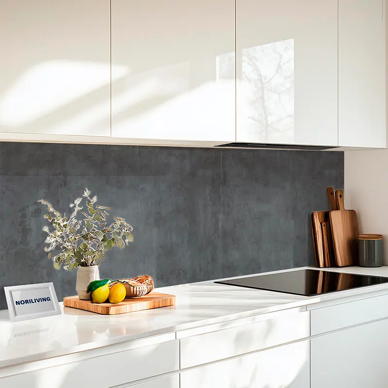 Küchenrückwand Alu Beton Grau Rohputz 263