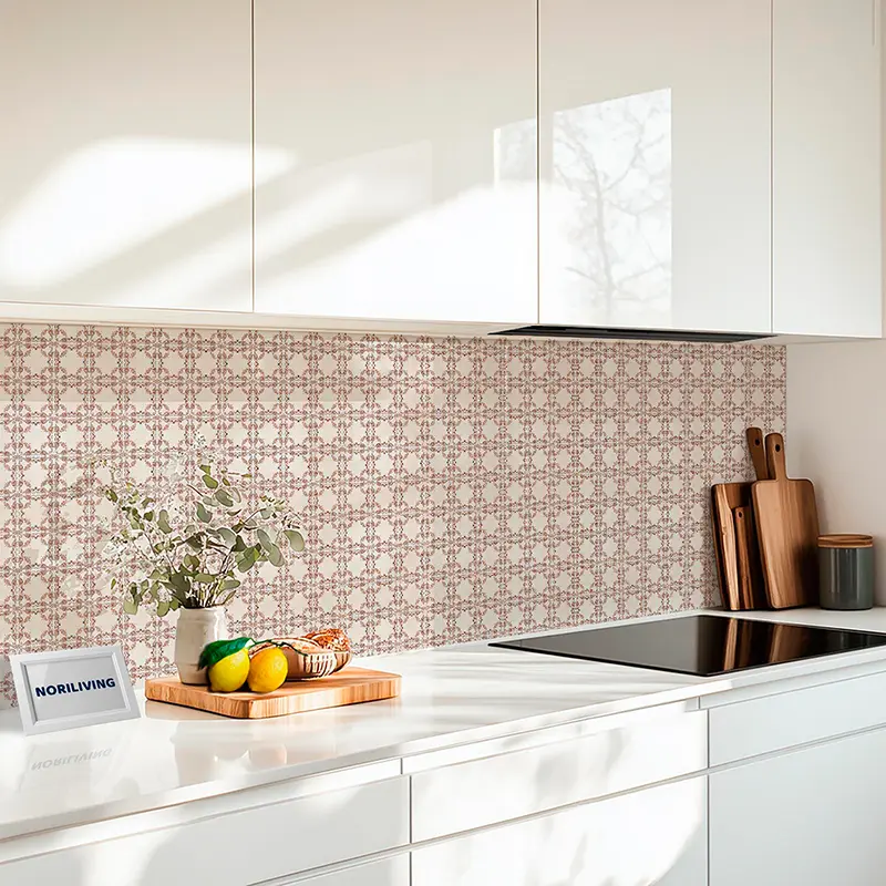 Küchenrückwand Glas Fliesen Pastellfarben 901